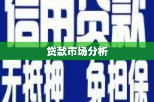 通海贷款市场分析