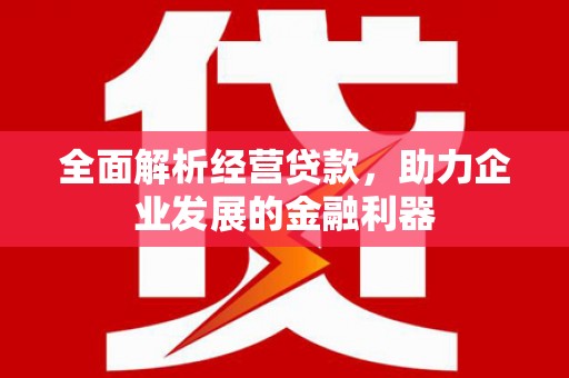 通海全面解析经营贷款，助力企业发展的金融利器