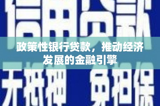 通海政策性银行贷款，推动经济发展的金融引擎