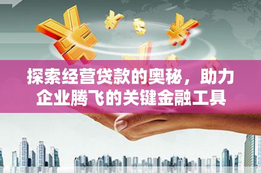 通海探索经营贷款的奥秘，助力企业腾飞的关键金融工具
