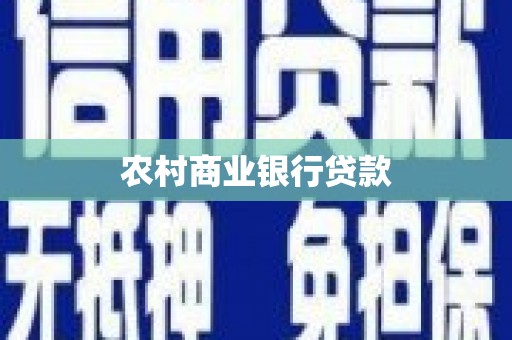 通海农村商业银行贷款