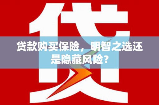 通海贷款购买保险，明智之选还是隐藏风险？