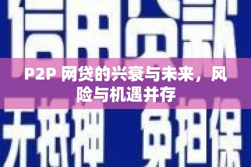 通海P2P 网贷的兴衰与未来，风险与机遇并存