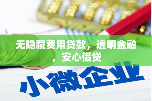 通海无隐藏费用贷款，透明金融，安心借贷