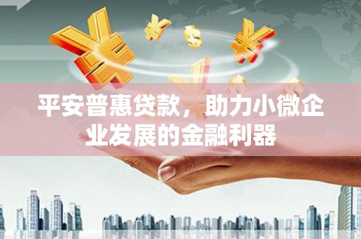 通海平安普惠贷款，助力小微企业发展的金融利器
