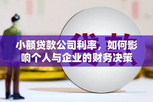通海小额贷款公司利率，如何影响个人与企业的财务决策