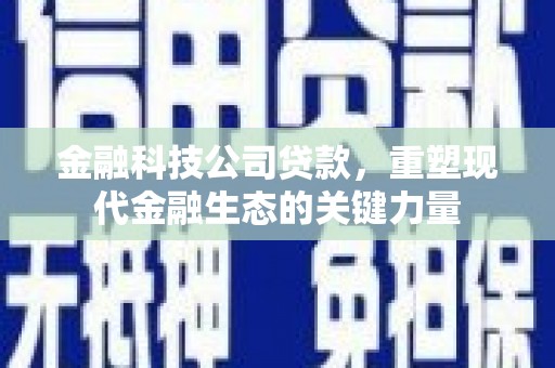 通海金融科技公司贷款，重塑现代金融生态的关键力量