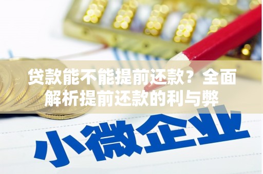 通海贷款能不能提前还款？全面解析提前还款的利与弊