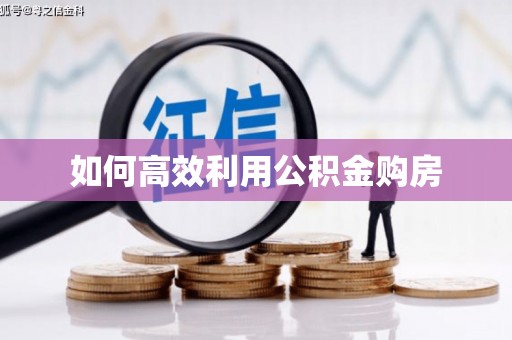 通海如何高效利用公积金购房